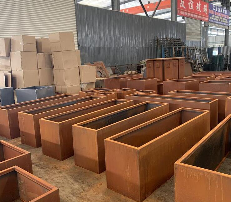 安多耐候钢板花箱