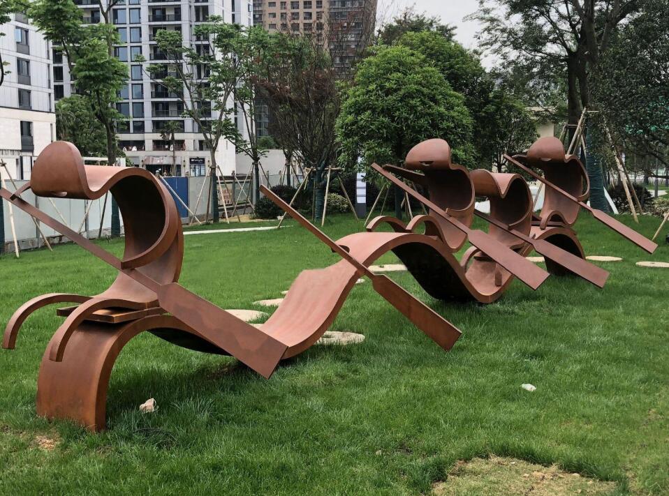 安多锈钢板造型